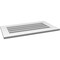 Ekena Millwork Vertical Surface Mount PVC Gable Vent: Functional, w/ 3-1/2"W x 1"P Standard Frame, 32"W x 18"H GVPVE32X1801SF - alternate 4